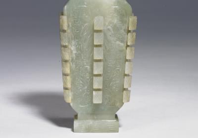 图片[3]-Jade flat vase, Qing dynasty (1644-1911)-China Archive